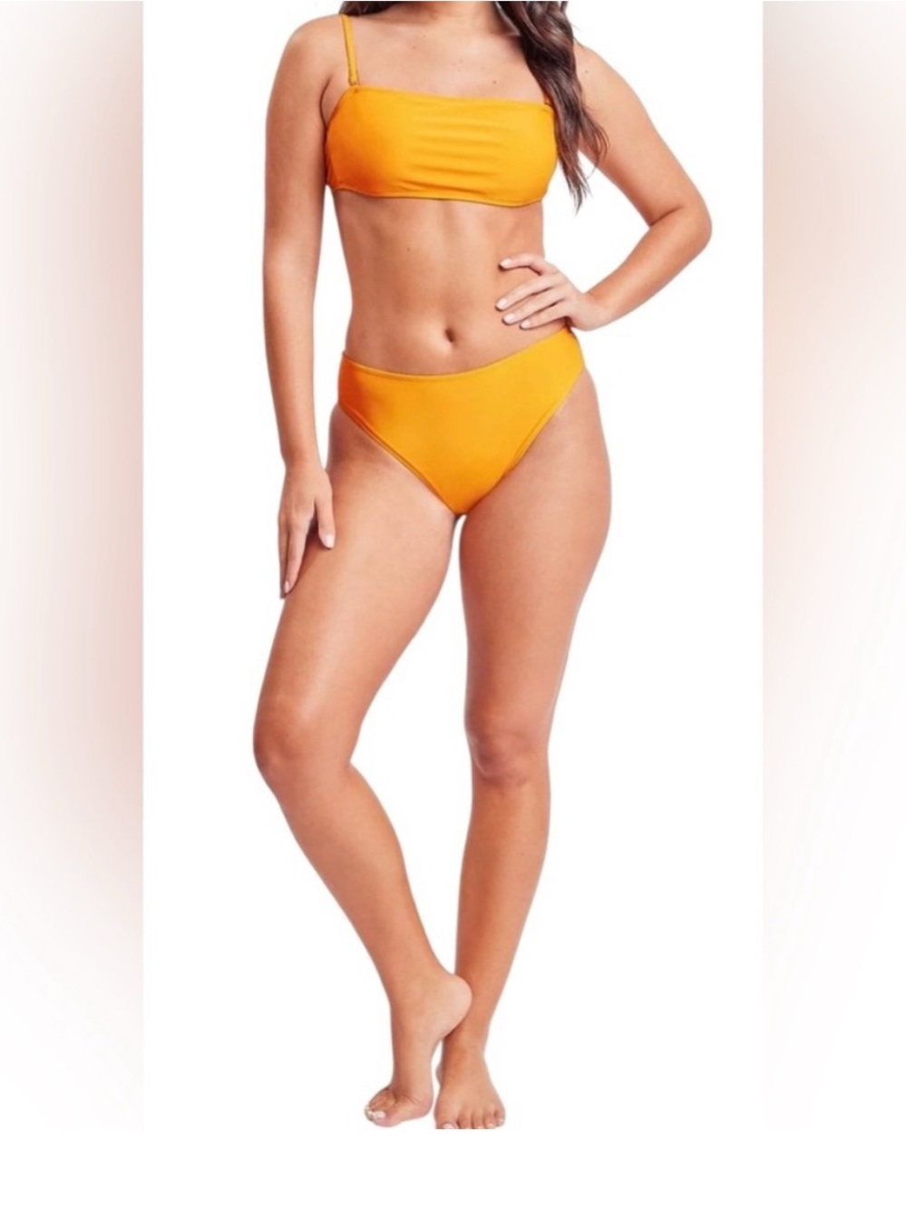 YMI Swimwear Saffron  Bandeau Two-Piece Bikini XL Top L Bottom